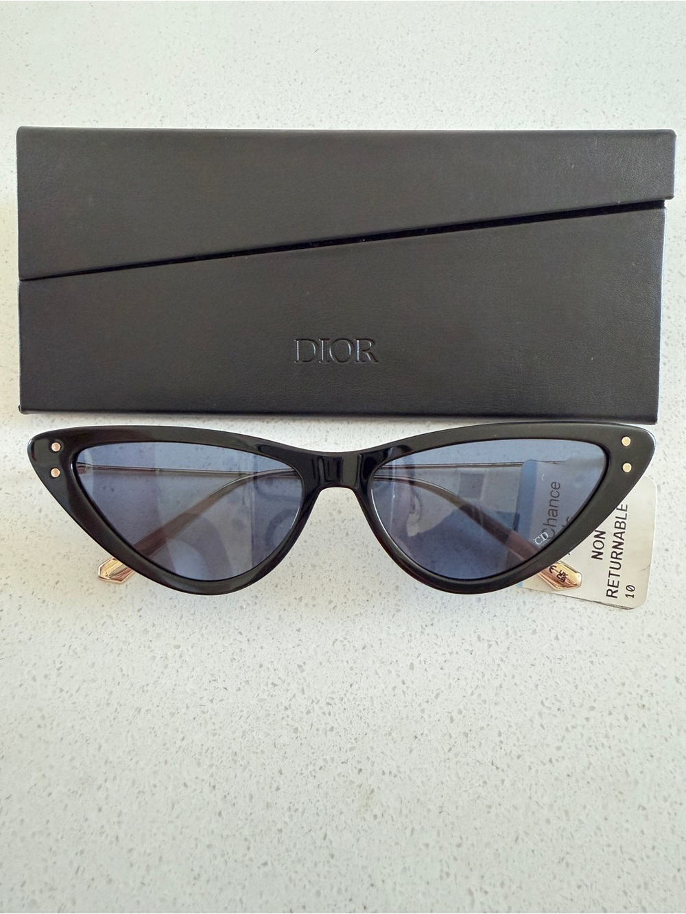 Dior B4U Blue Cat Eye Ladies Sunglasses